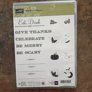 Stampin' Up! Holiday Invitations Photopolymer Stamps – New!